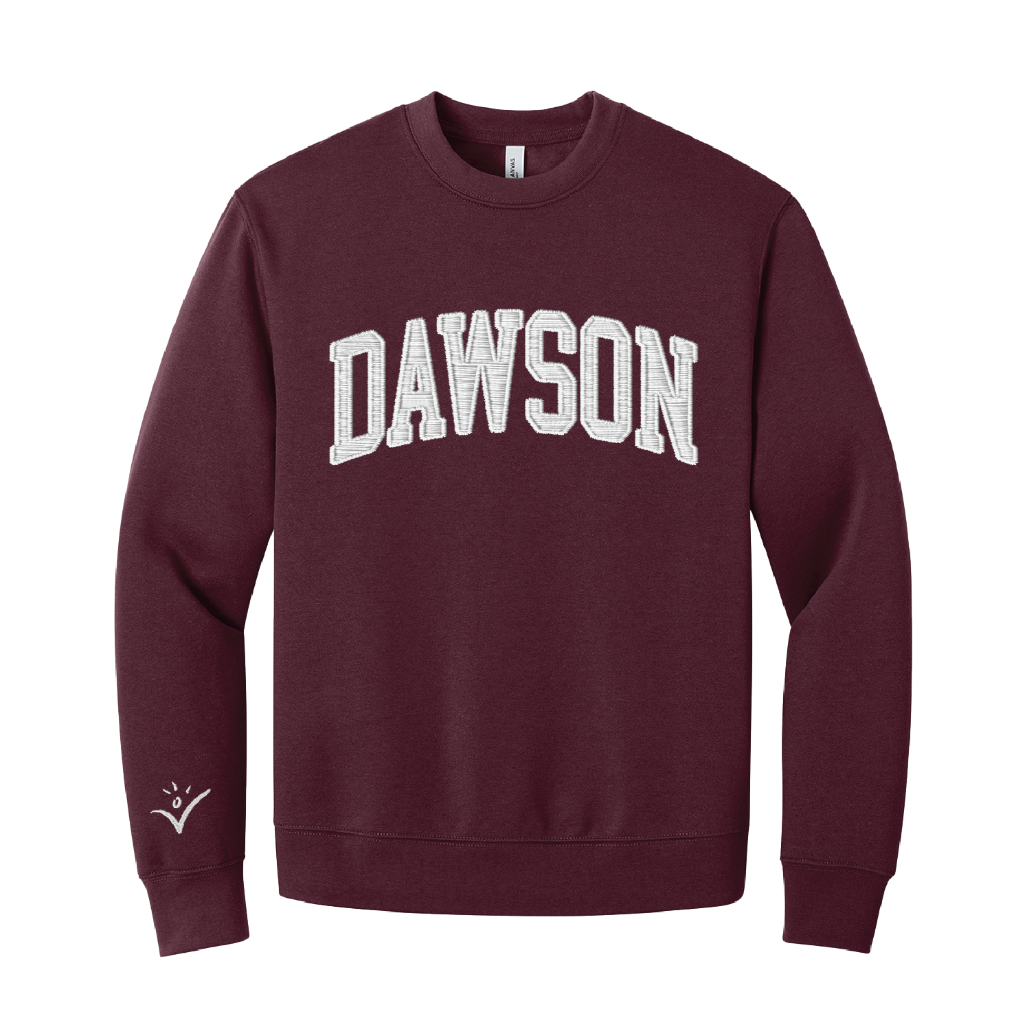 Alexander Dawson - Embroidered "DAWSON" Crewneck - Maroon